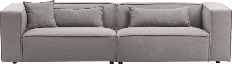 LeGer Home by Lena Gercke 3-Sitzer »PIARA, Couch mit Kedernaht, Sofa in Cord oder Leinenoptik«, schwarze Füsse, bequemer Sitzkomfort von LeGer Home by Lena Gercke