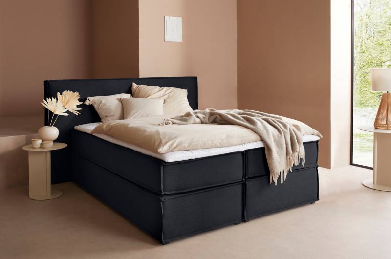 LeGer Home by Lena Gercke Boxspringbett »Yuma«, incl. Topper, in 4 Breiten, 3 Matratzenarten und je 2 Härtegraden von LeGer Home by Lena Gercke