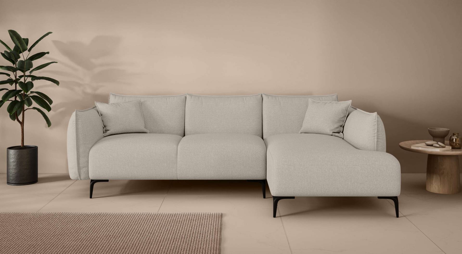 LeGer Home by Lena Gercke Ecksofa »Adelita mit Ottomane links oder rechts bestellbar, B/H/T 270/97/168«, L-Form mit Wellenunterfederung, enthält 2 Zierkissen LeGer Home by Lena Gercke Ecksofa »Adelita mit Ottomane links oder rechts bestellbar, B/H/T 270/97/168«, L-Form mit Wellenunterfederung, enthält 2 Zierkissen von LeGer Home by Lena Gercke