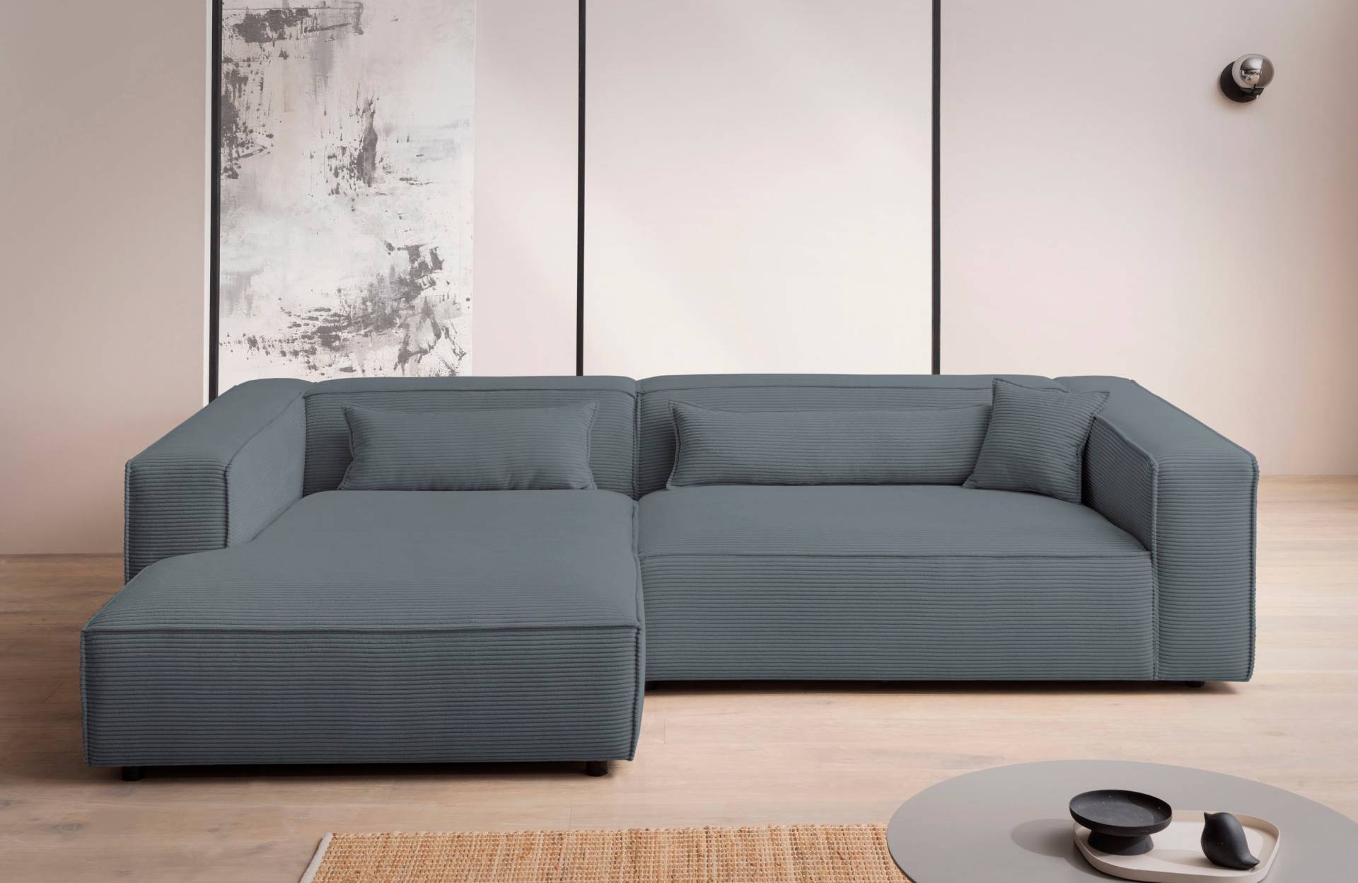 LeGer Home by Lena Gercke Ecksofa »PIARA XXL, Big-Sofa in Cord oder Leinenoptik, L-Form, mit Kedernaht«, wahlweise Ottomane rechts/links, schwarze Füsse, extra tiefe Sitzfläche LeGer Home by Lena Gercke Ecksofa »PIARA XXL, Big-Sofa in Cord oder Leinenoptik, L-Form, mit Kedernaht«, wahlweise Ottomane rechts/links, schwarze Füsse, extra tiefe Sitzfläche von LeGer Home by Lena Gercke