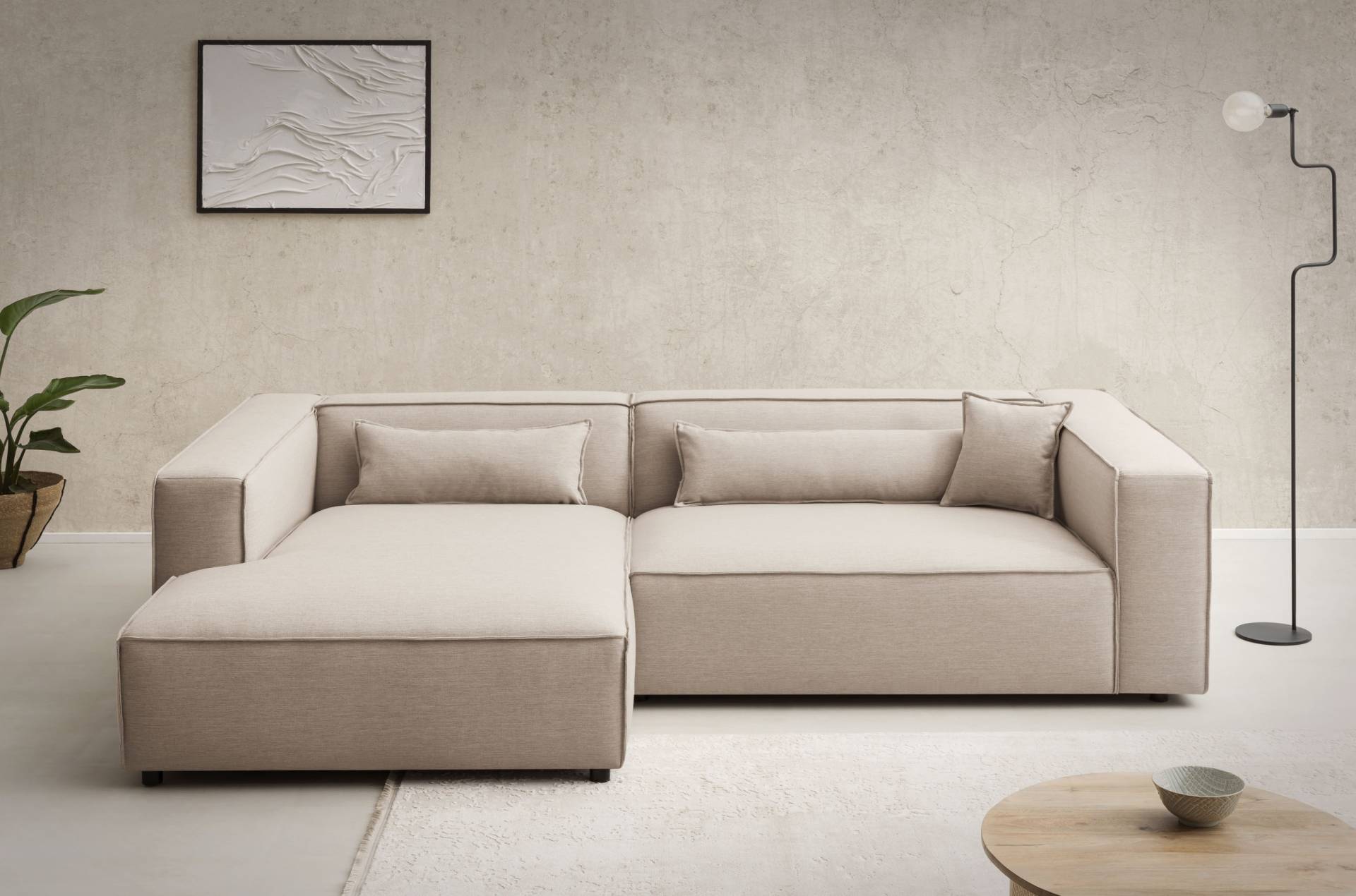 LeGer Home by Lena Gercke Ecksofa »PIARA XXL, Big-Sofa in Cord oder Leinenoptik, L-Form, mit Kedernaht«, wahlweise Ottomane rechts/links, schwarze Füsse, extra tiefe Sitzfläche LeGer Home by Lena Gercke Ecksofa »PIARA XXL, Big-Sofa in Cord oder Leinenoptik, L-Form, mit Kedernaht«, wahlweise Ottomane rechts/links, schwarze Füsse, extra tiefe Sitzfläche von LeGer Home by Lena Gercke