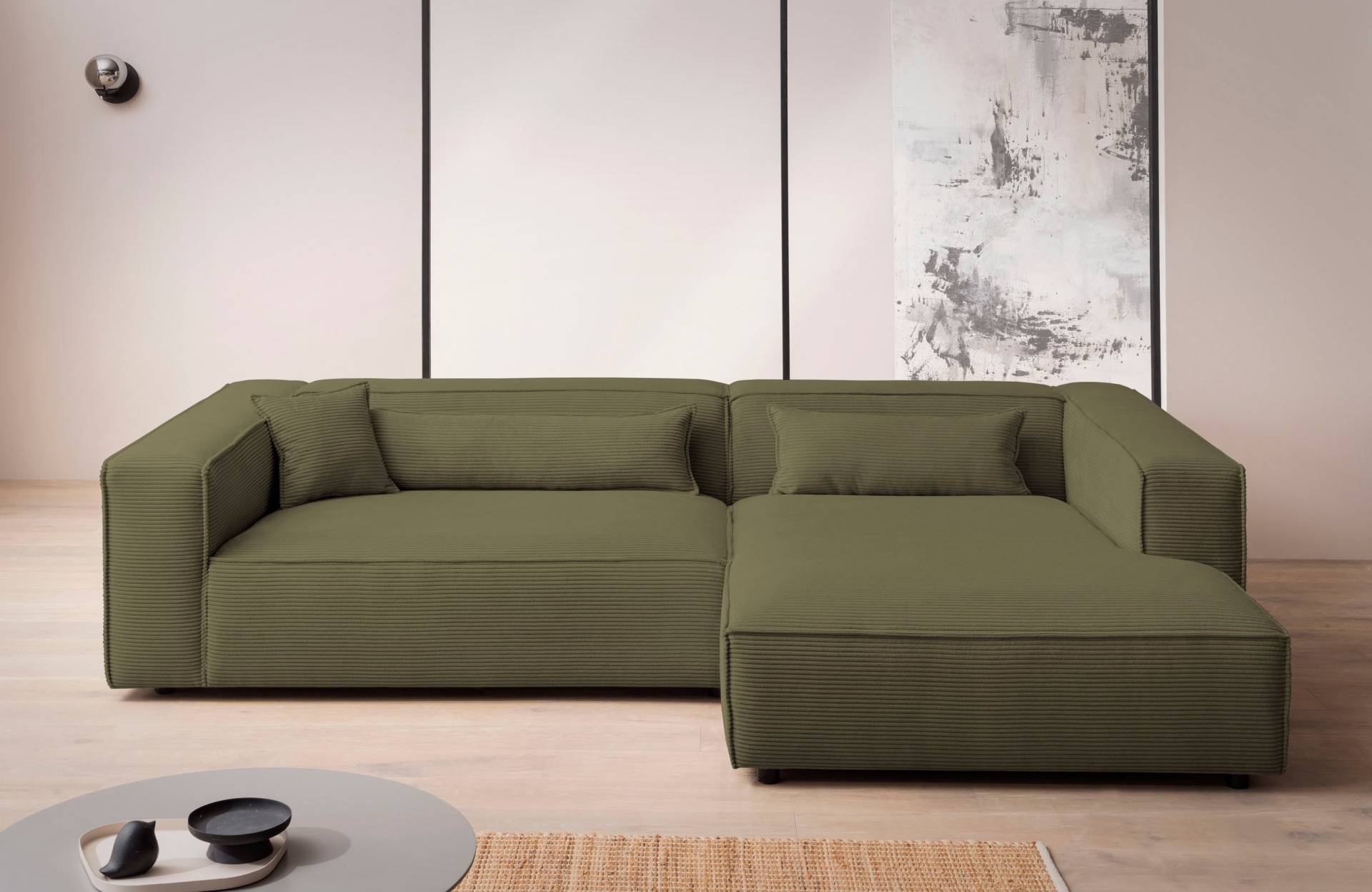 LeGer Home by Lena Gercke Ecksofa »PIARA XXL, Big-Sofa in Cord oder Leinenoptik, L-Form, mit Kedernaht«, wahlweise Ottomane rechts/links, schwarze Füsse, extra tiefe Sitzfläche LeGer Home by Lena Gercke Ecksofa »PIARA XXL, Big-Sofa in Cord oder Leinenoptik, L-Form, mit Kedernaht«, wahlweise Ottomane rechts/links, schwarze Füsse, extra tiefe Sitzfläche von LeGer Home by Lena Gercke