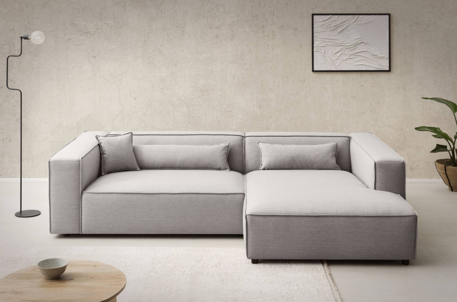 LeGer Home by Lena Gercke Ecksofa »PIARA XXL, Big-Sofa in Cord oder Leinenoptik, L-Form, mit Kedernaht«, wahlweise Ottomane rechts/links, schwarze Füsse, extra tiefe Sitzfläche LeGer Home by Lena Gercke Ecksofa »PIARA XXL, Big-Sofa in Cord oder Leinenoptik, L-Form, mit Kedernaht«, wahlweise Ottomane rechts/links, schwarze Füsse, extra tiefe Sitzfläche von LeGer Home by Lena Gercke