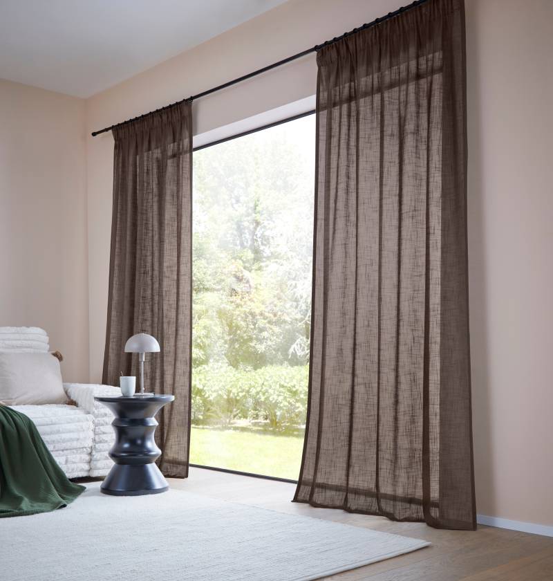 LeGer Home by Lena Gercke Gardine »Marusha«, (1 St.), 1 Schal, Leinenoptik, gewebt, verschiedene Grössen von LeGer Home by Lena Gercke
