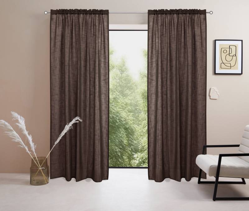 LeGer Home by Lena Gercke Gardine »Marusha«, (1 St.), 1 Schal, Leinenoptik, gewebt, verschiedene Grössen von LeGer Home by Lena Gercke