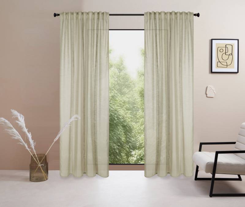 LeGer Home by Lena Gercke Gardine »Marusha«, (1 St.), 1 Schal, Leinenoptik, gewebt, verschiedene Grössen von LeGer Home by Lena Gercke