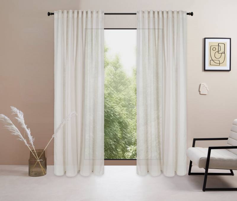 LeGer Home by Lena Gercke Gardine »Marusha«, (1 St.), 1 Schal, Leinenoptik, gewebt, verschiedene Grössen von LeGer Home by Lena Gercke