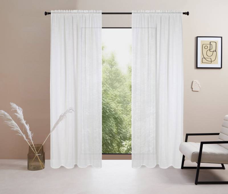 LeGer Home by Lena Gercke Gardine »Marusha«, (1 St.), 1 Schal, Leinenoptik, gewebt, verschiedene Grössen von LeGer Home by Lena Gercke