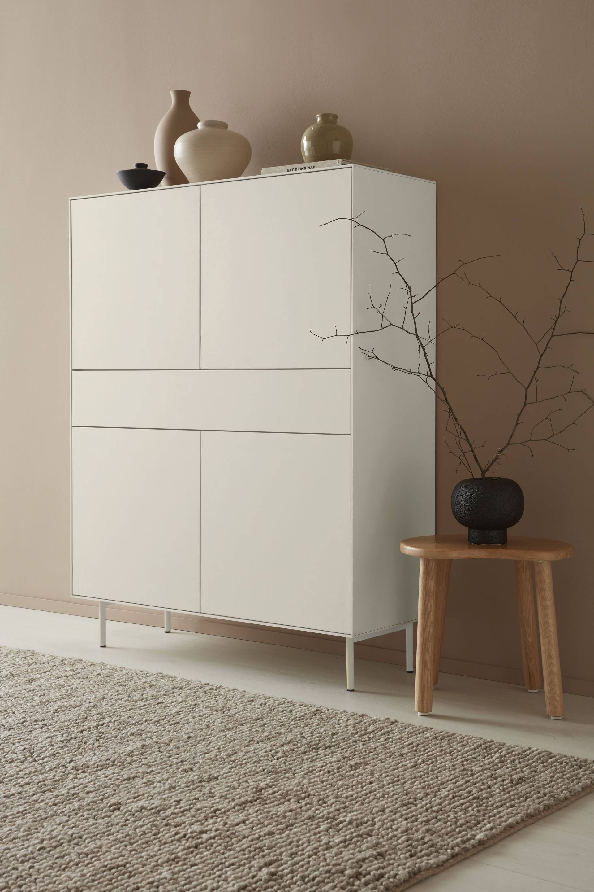 LeGer Home by Lena Gercke Highboard »Essentials«, Höhe: 144cm, MDF lackiert, Push-to-open-Funktion LeGer Home by Lena Gercke Highboard »Essentials«, Höhe: 144cm, MDF lackiert, Push-to-open-Funktion von LeGer Home by Lena Gercke