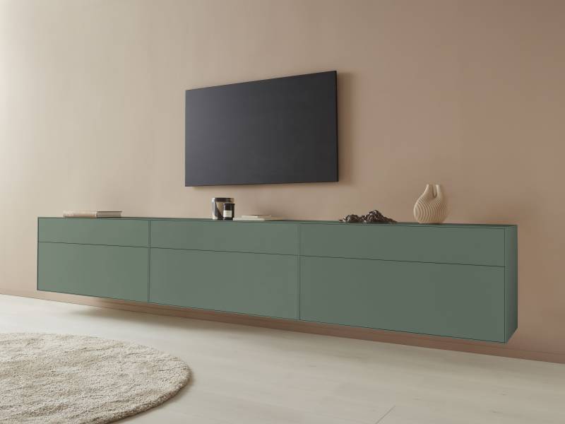 LeGer Home by Lena Gercke Lowboard »Essentials«, (3 St.), Breite: 336cm, MDF lackiert, Push-to-open-Funktion von LeGer Home by Lena Gercke