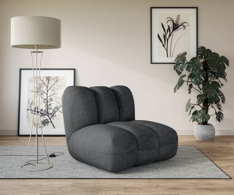 LeGer Home by Lena Gercke Sessel »Priya Loungesessel, moderne Steppung, auch in Bouclé«, perfektes Einzelstück, gemütlich und modern, B/T/H: 90/106/84 cm von LeGer Home by Lena Gercke