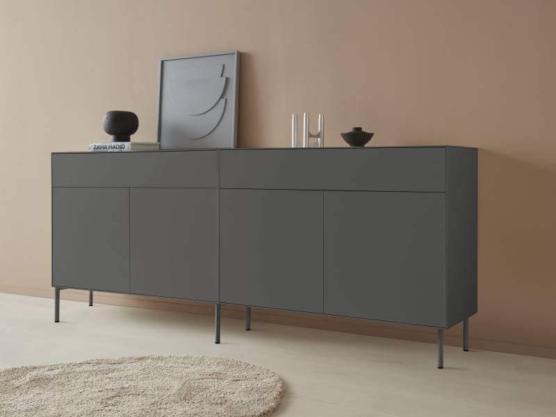 LeGer Home by Lena Gercke Sideboard »Essentials«, (2 St.), Breite: 224cm, MDF lackiert, Push-to-open-Funktion von LeGer Home by Lena Gercke