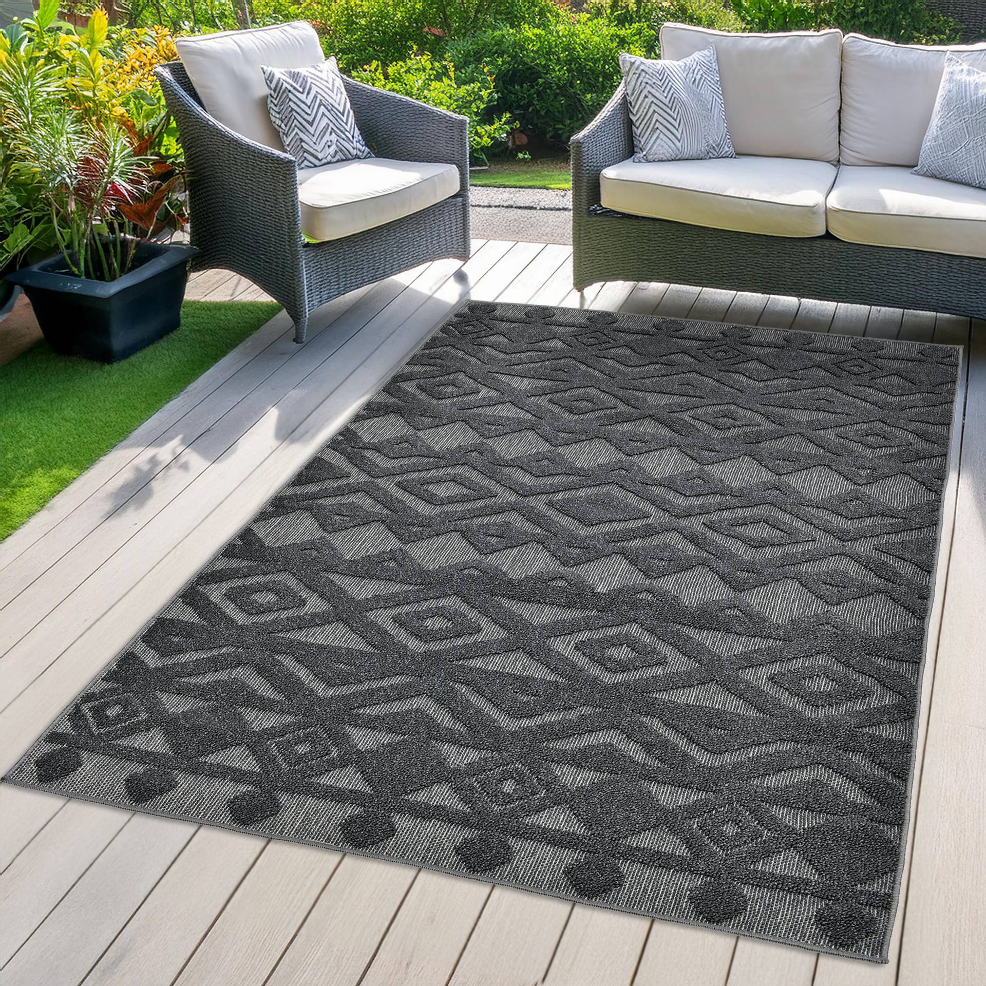 LeGer Home by Lena Gercke Teppich »Askja Outdoor«, rechteckig, 12 mm Höhe, Hoch-Tief Effekt, Teppich im Boho Stil, Outdoor geeignet LeGer Home by Lena Gercke Teppich »Askja Outdoor«, rechteckig, 12 mm Höhe, Hoch-Tief Effekt, Teppich im Boho Stil, Outdoor geeignet von LeGer Home by Lena Gercke