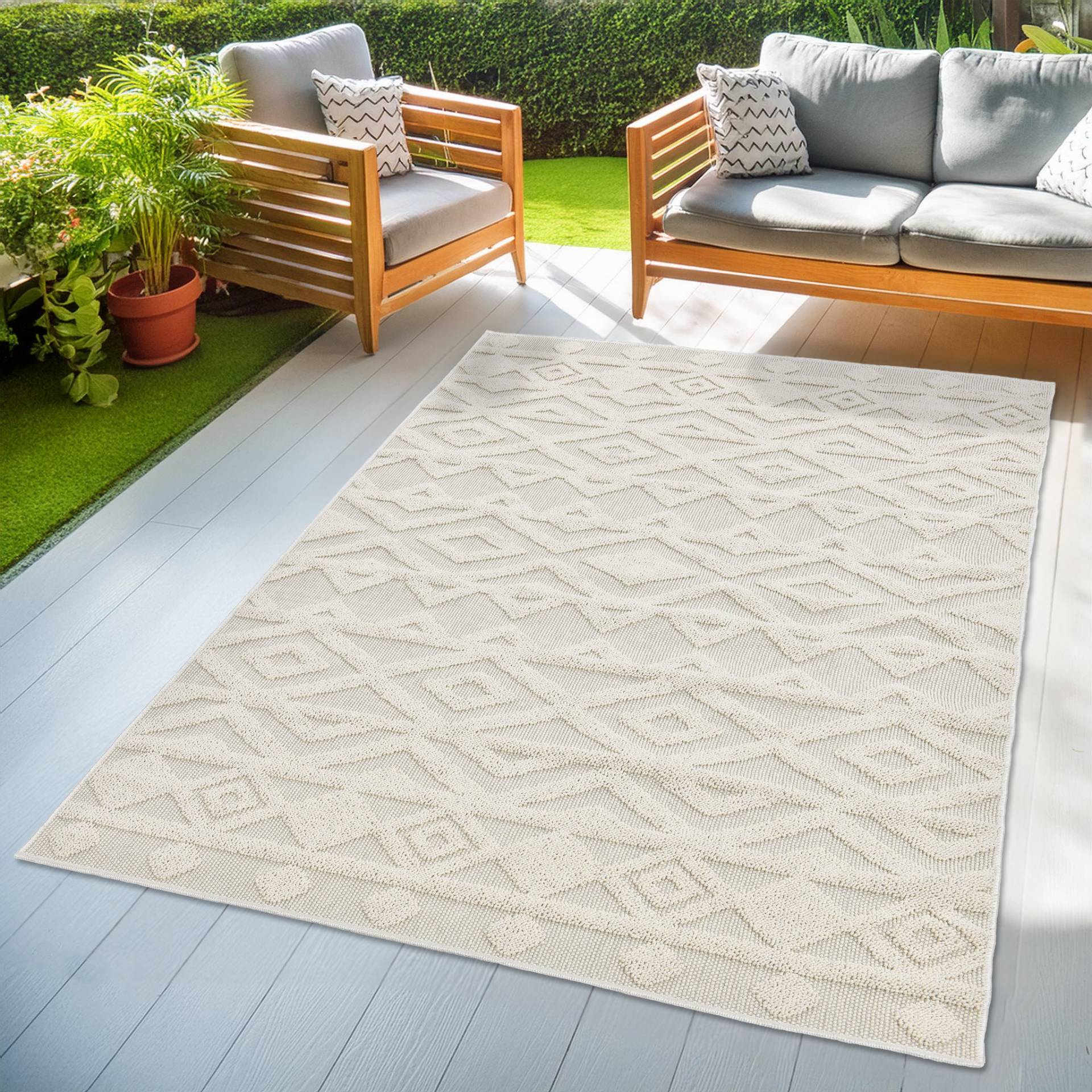 LeGer Home by Lena Gercke Teppich »Askja Outdoor«, rechteckig, 12 mm Höhe, Hoch-Tief Effekt, Teppich im Boho Stil, Outdoor geeignet LeGer Home by Lena Gercke Teppich »Askja Outdoor«, rechteckig, 12 mm Höhe, Hoch-Tief Effekt, Teppich im Boho Stil, Outdoor geeignet von LeGer Home by Lena Gercke