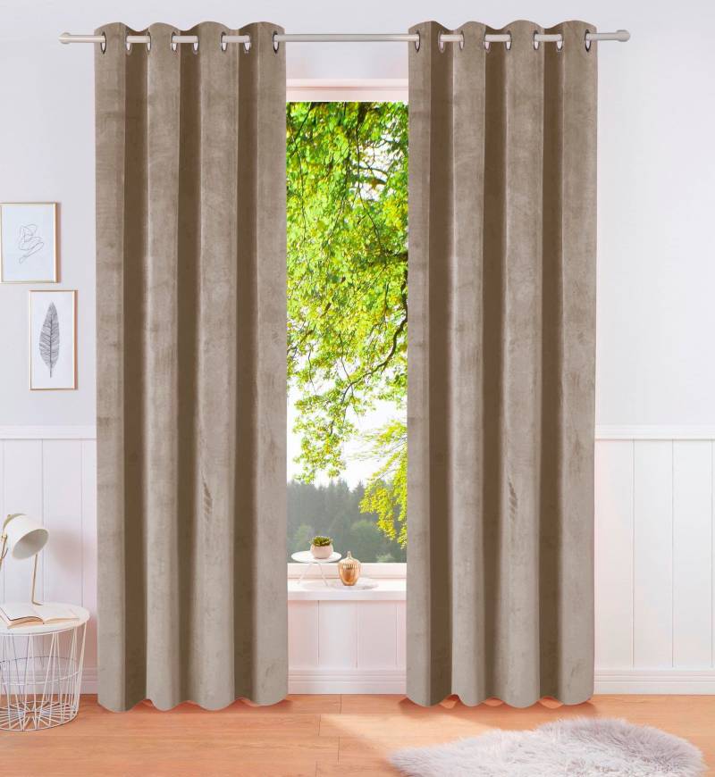 LeGer Home by Lena Gercke Vorhang »Samt Ladina«, (1 St.), blickdichter Vorhang, Samt Vorhang von LeGer Home by Lena Gercke