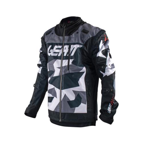 Leatt Jacke 4.5 X-Flow Camo - schwarz-grau-schwarz (Grösse: M) von Leatt