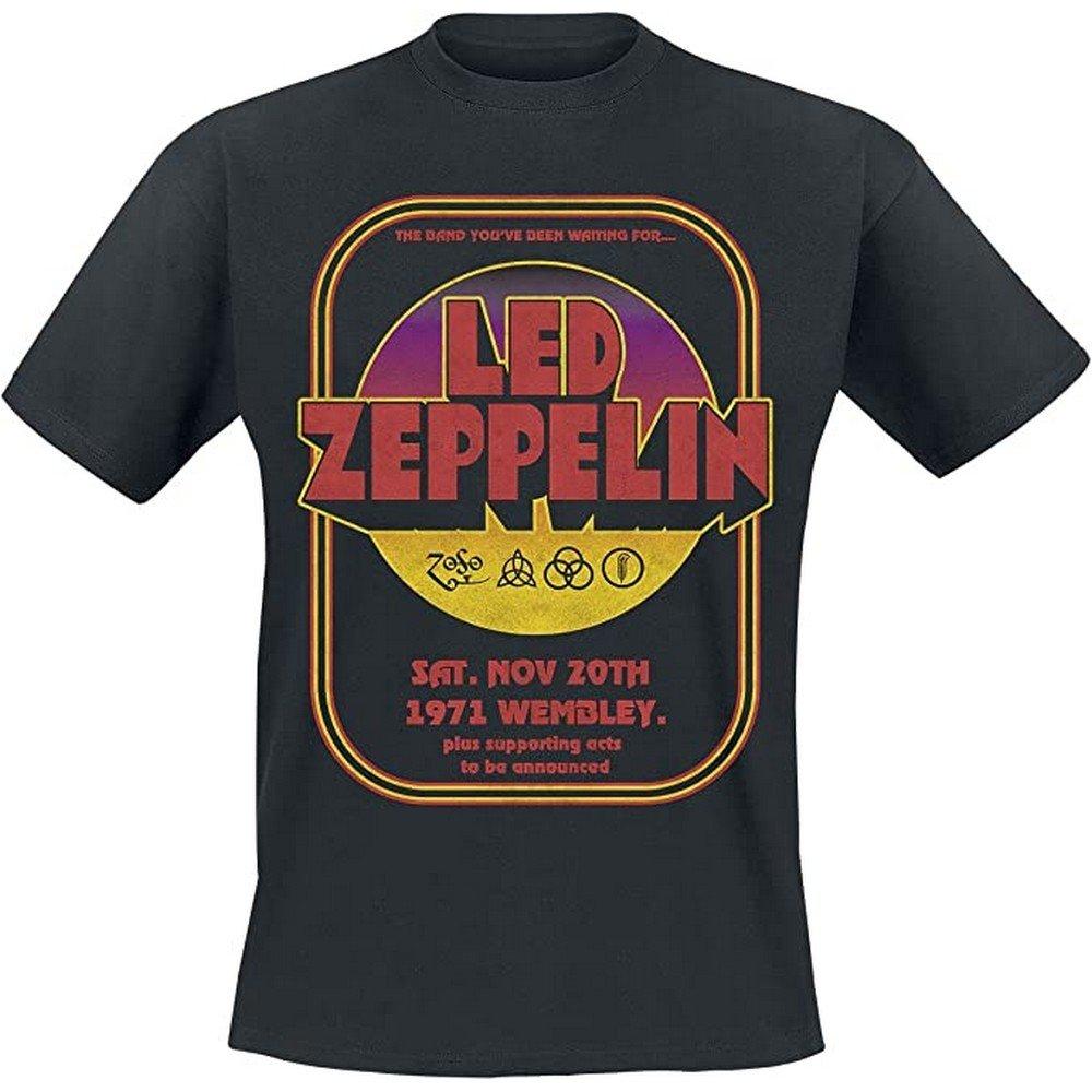 1971 Wembley Tshirt Damen Schwarz S von Led Zeppelin