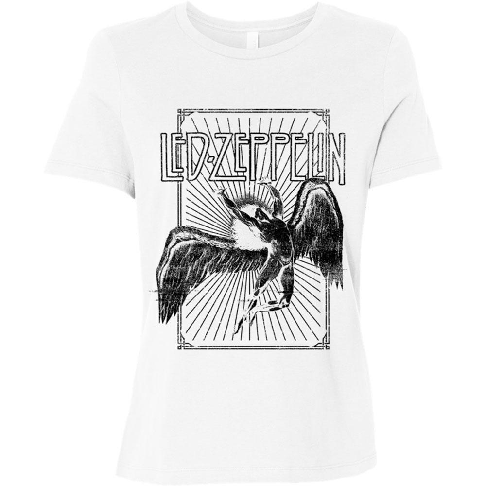 Icarus Burst Tshirt Damen Weiss L von Led Zeppelin