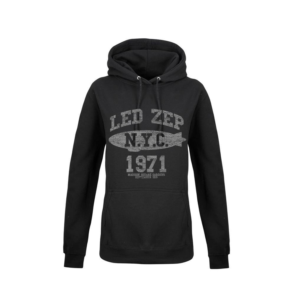 Lz College Kapuzenpullover Damen Schwarz M von Led Zeppelin