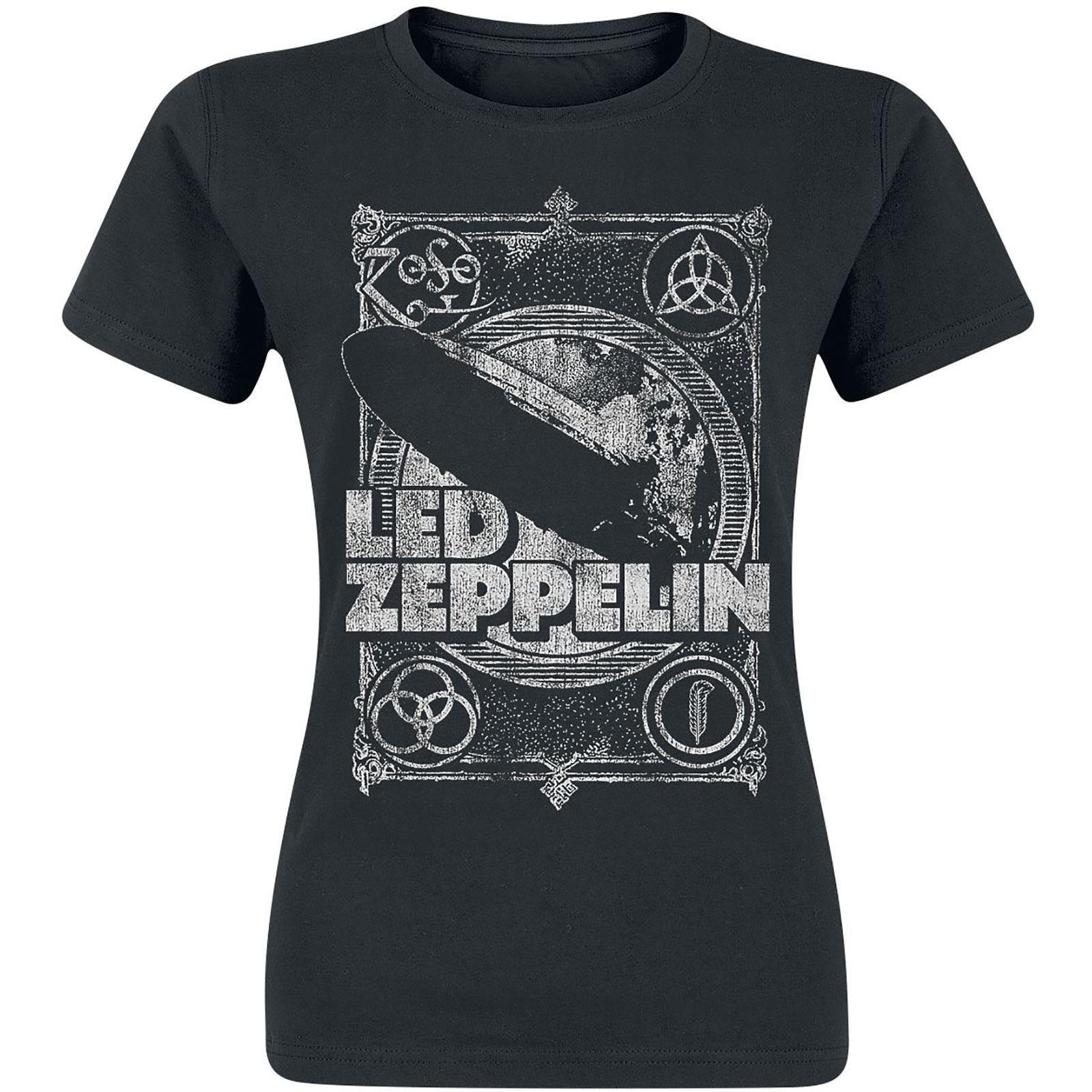 Lz1 Tshirt Damen Schwarz L von Led Zeppelin