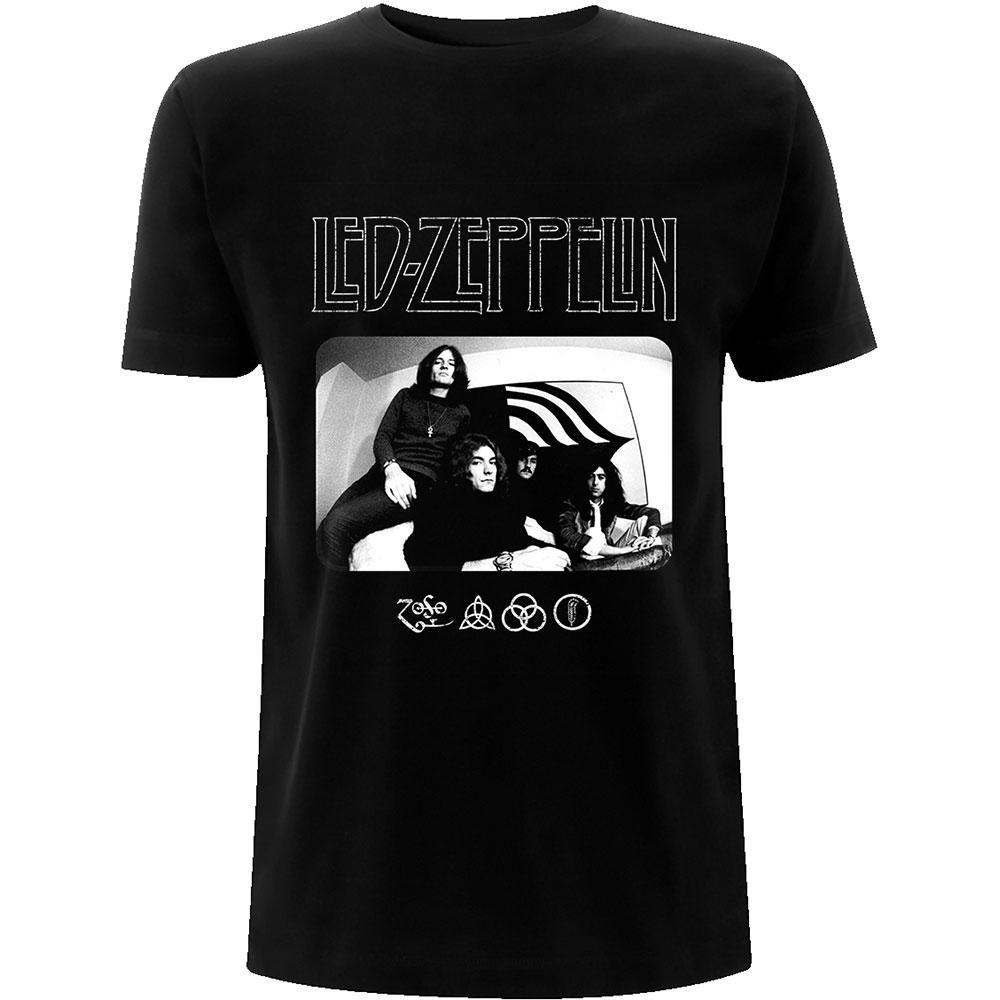 Photo Tshirt Logo Damen Schwarz S von Led Zeppelin