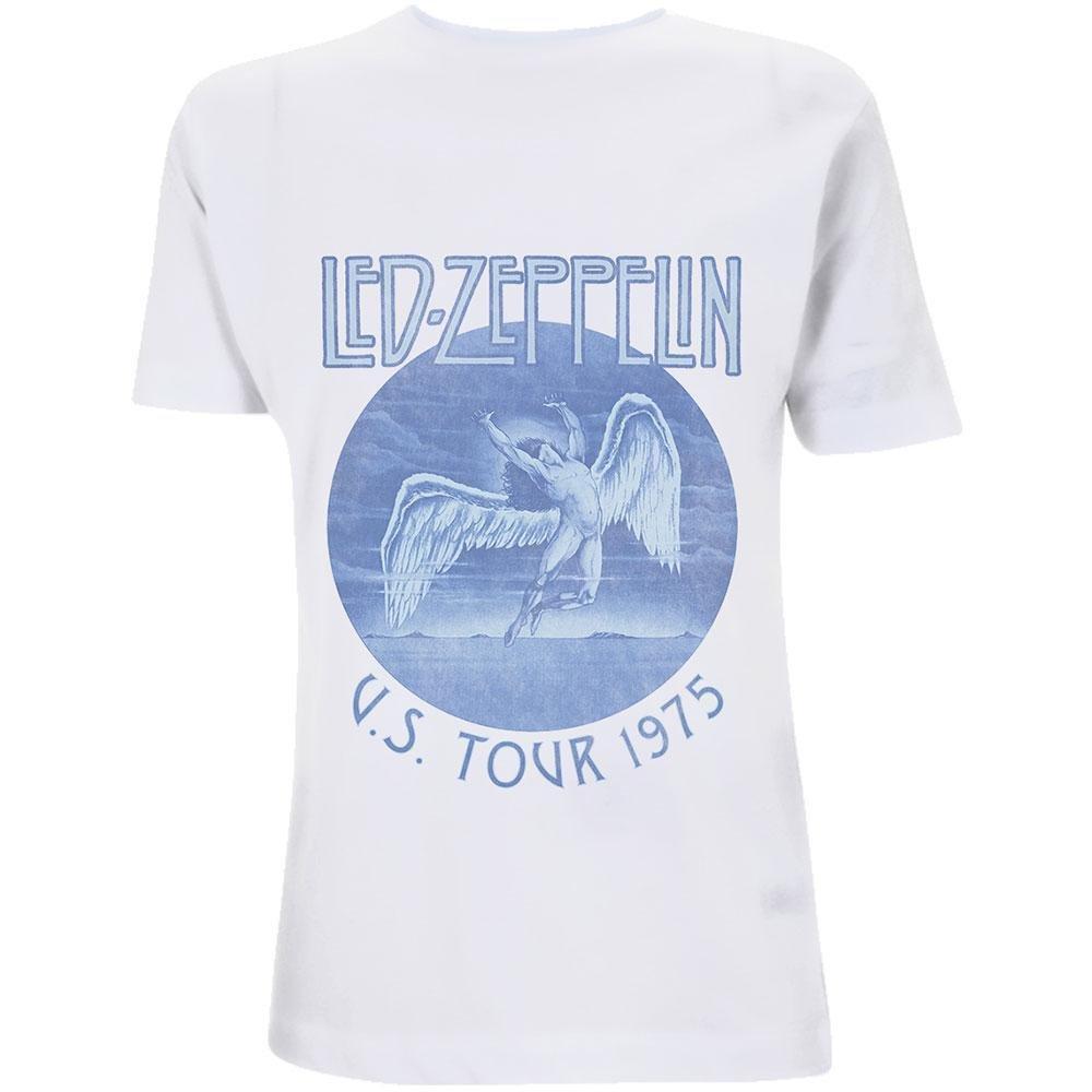Tour '75 Tshirt Damen Weiss S von Led Zeppelin