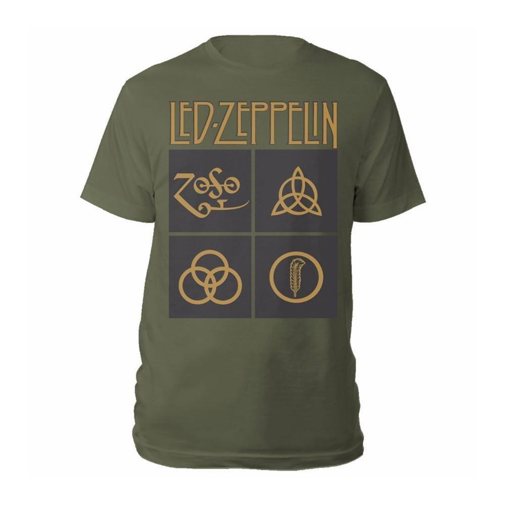 Tshirt Damen Grün S von Led Zeppelin