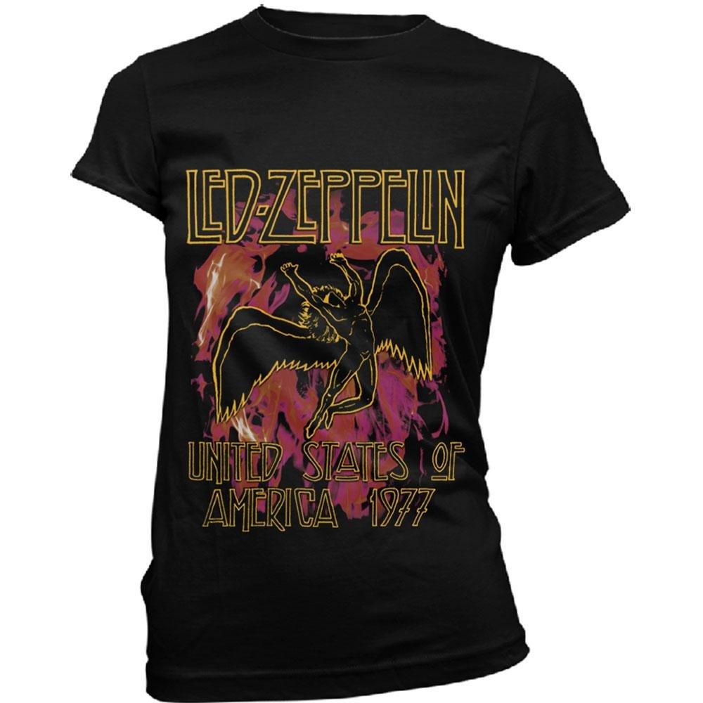 Tshirt Damen Schwarz S von Led Zeppelin