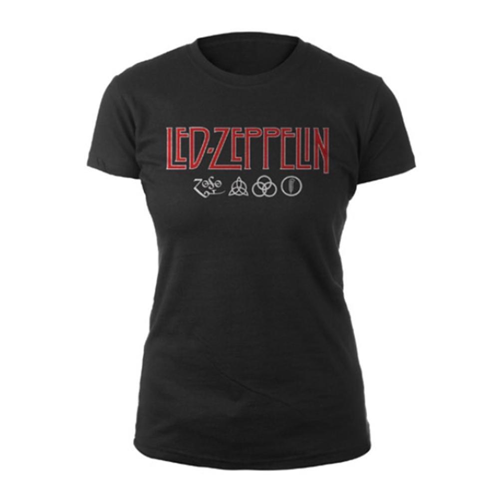 Tshirt Logo Damen Schwarz L von Led Zeppelin