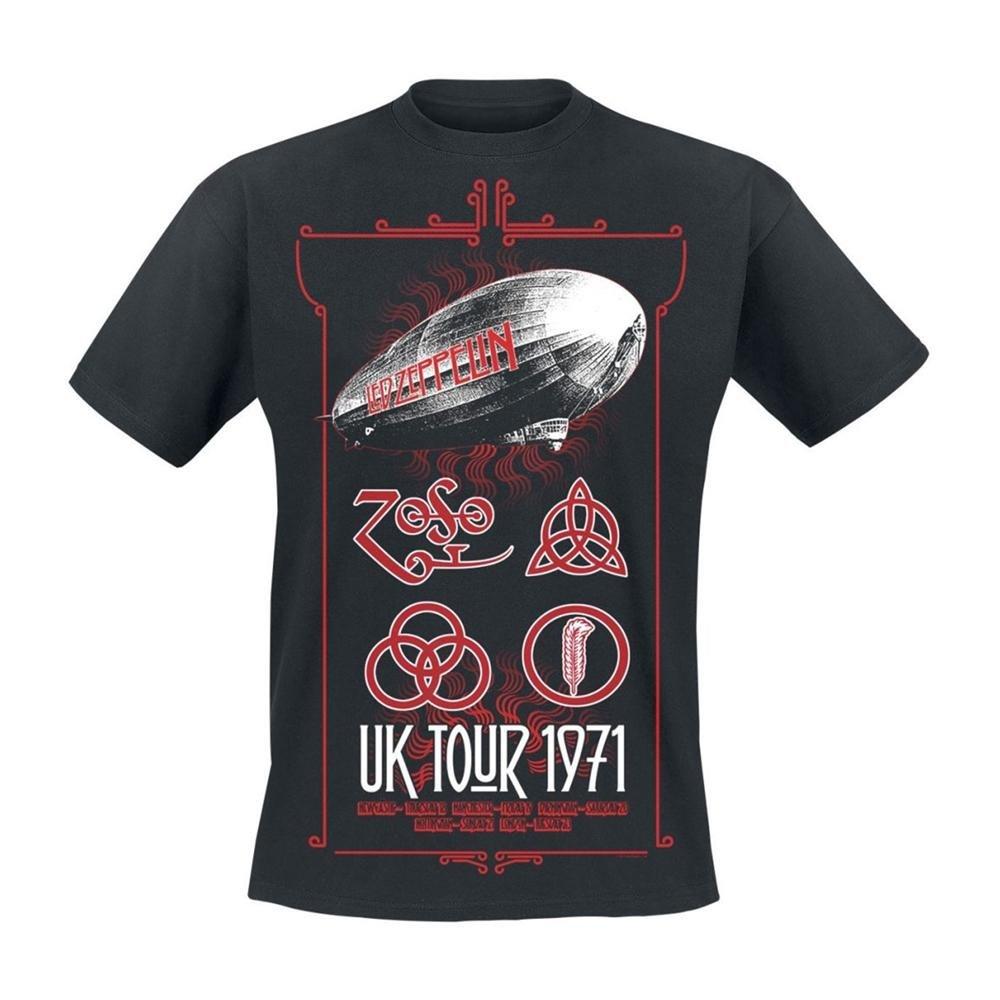 Uk Tour 1971 Tshirt Damen Schwarz M von Led Zeppelin