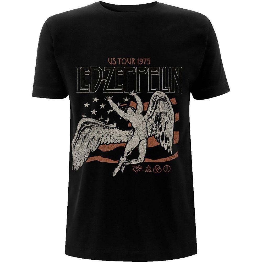 Us Tour 1975 Tshirt Damen Schwarz L von Led Zeppelin