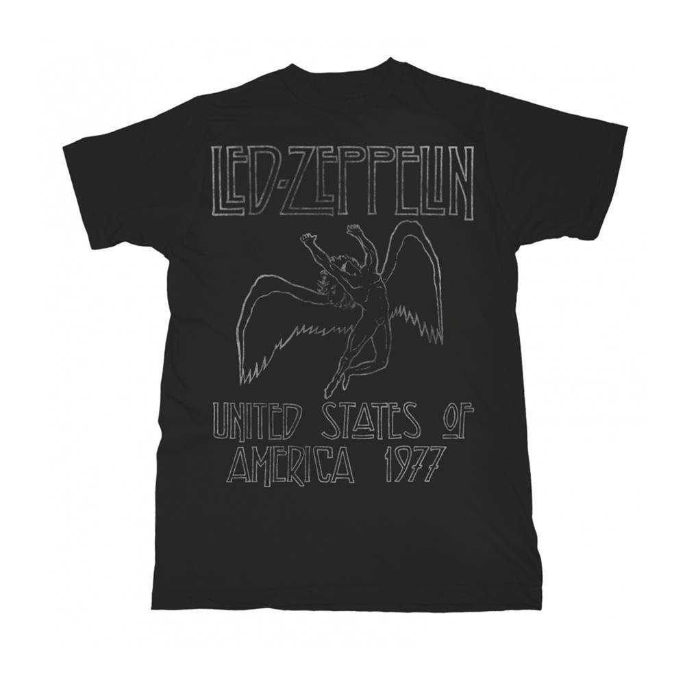 Usa 1977 Tshirt Damen Schwarz L von Led Zeppelin