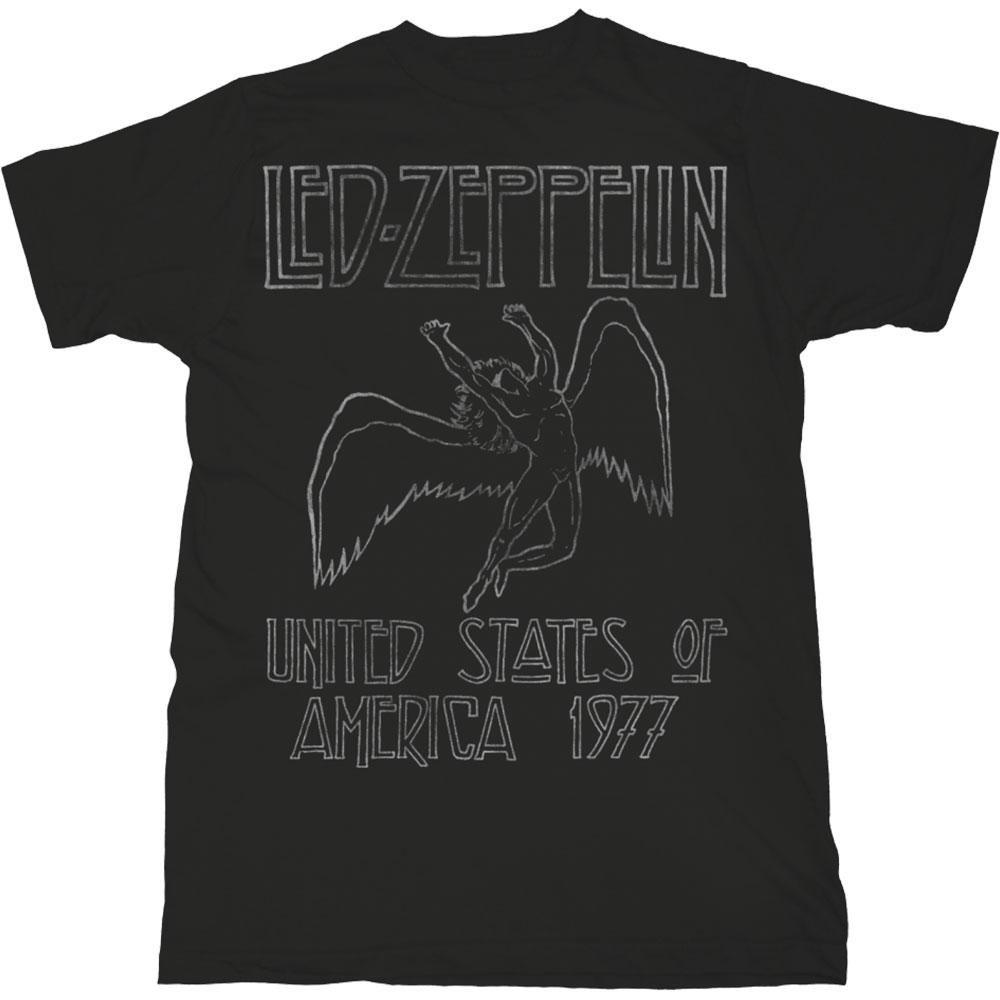 Usa 77 Tshirt Damen Schwarz XL von Led Zeppelin