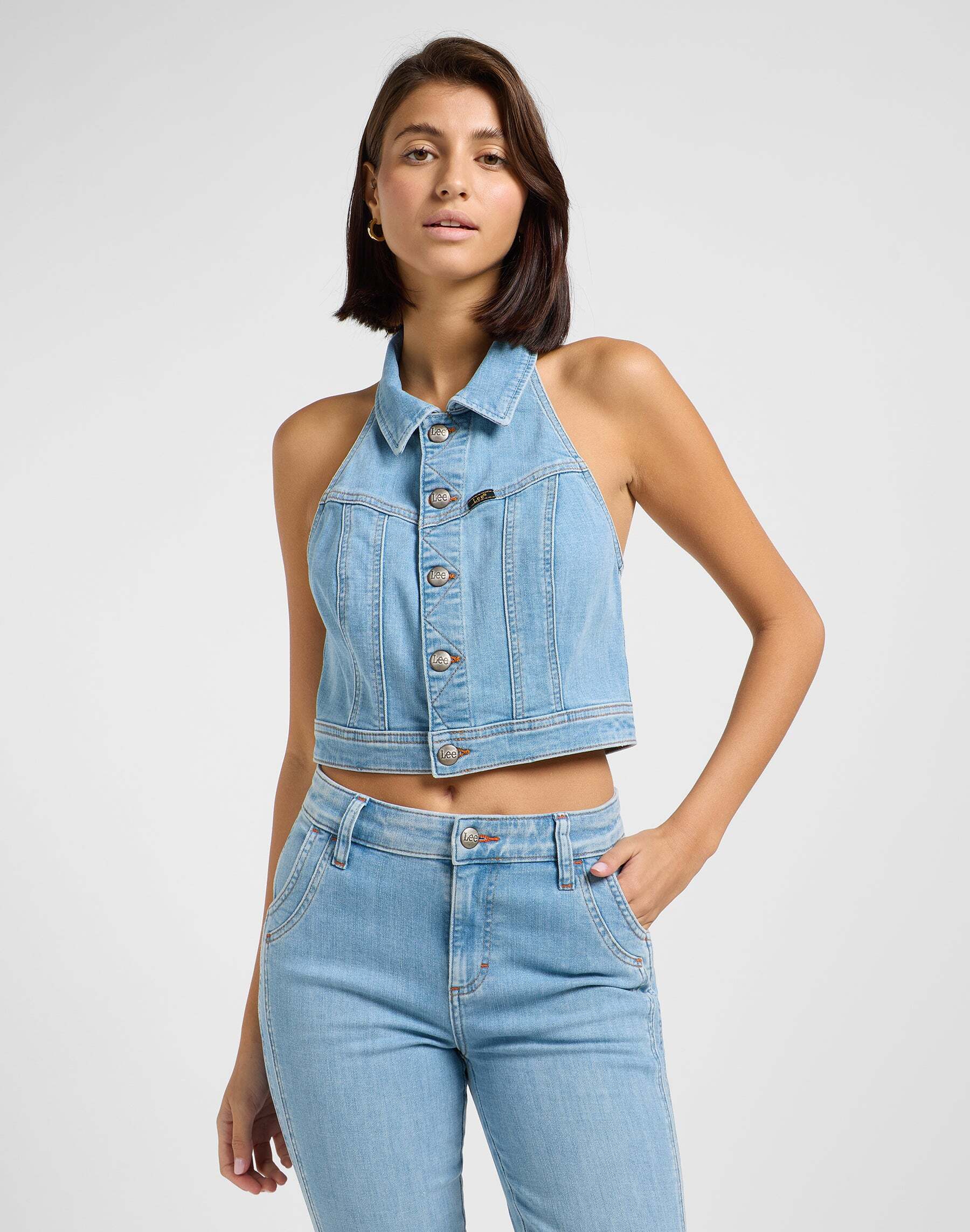 Lee® Kurzarmshirt »LEE Top Double Seamed Halter« von Lee®
