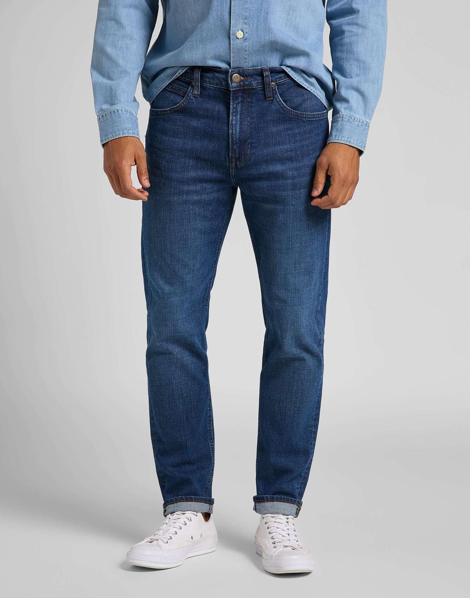 Jeans Straight Leg Austin Herren Blau Denim L30/W33 von Lee