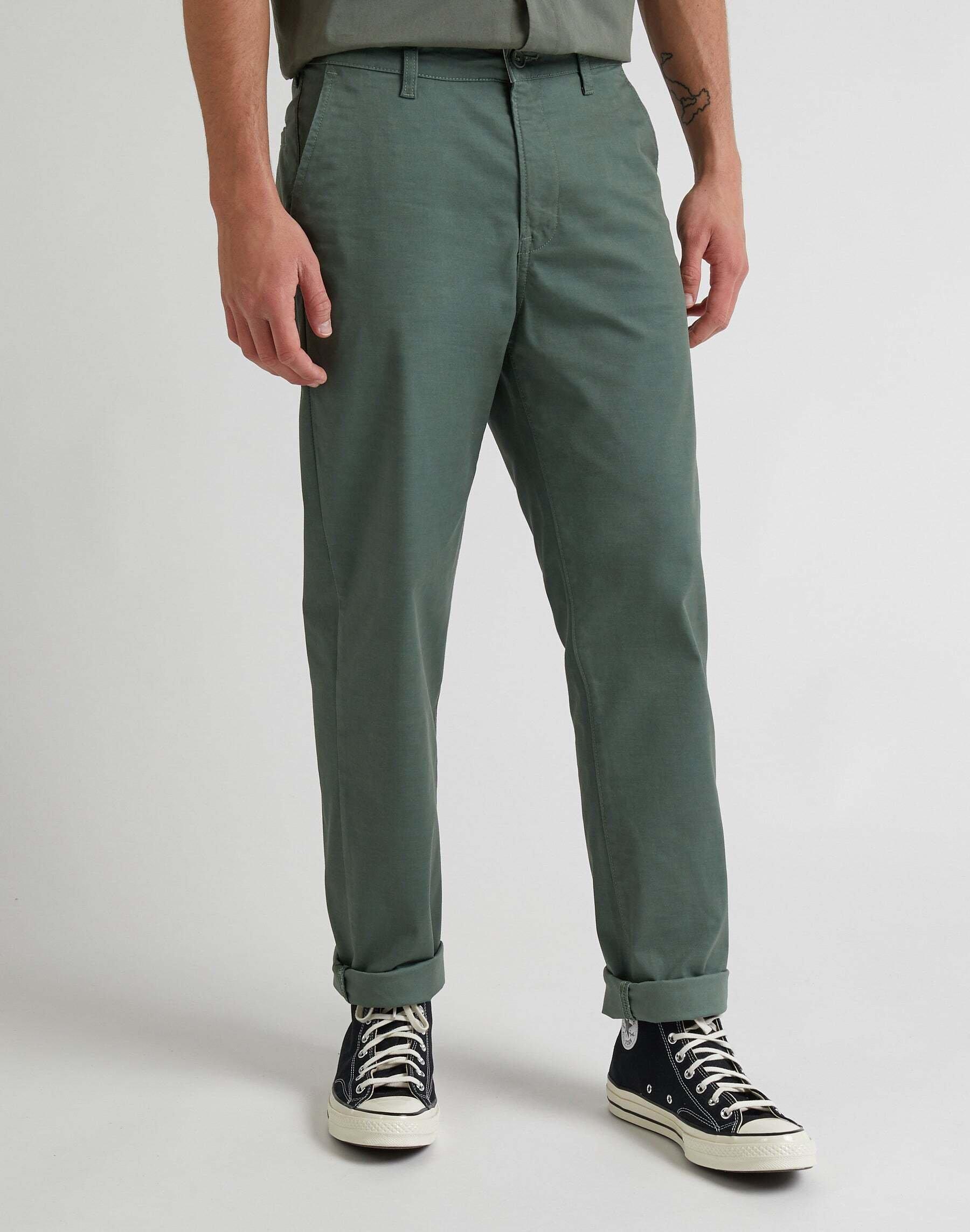 Chinos Regular Chino Herren Grün L32/W30 von Lee