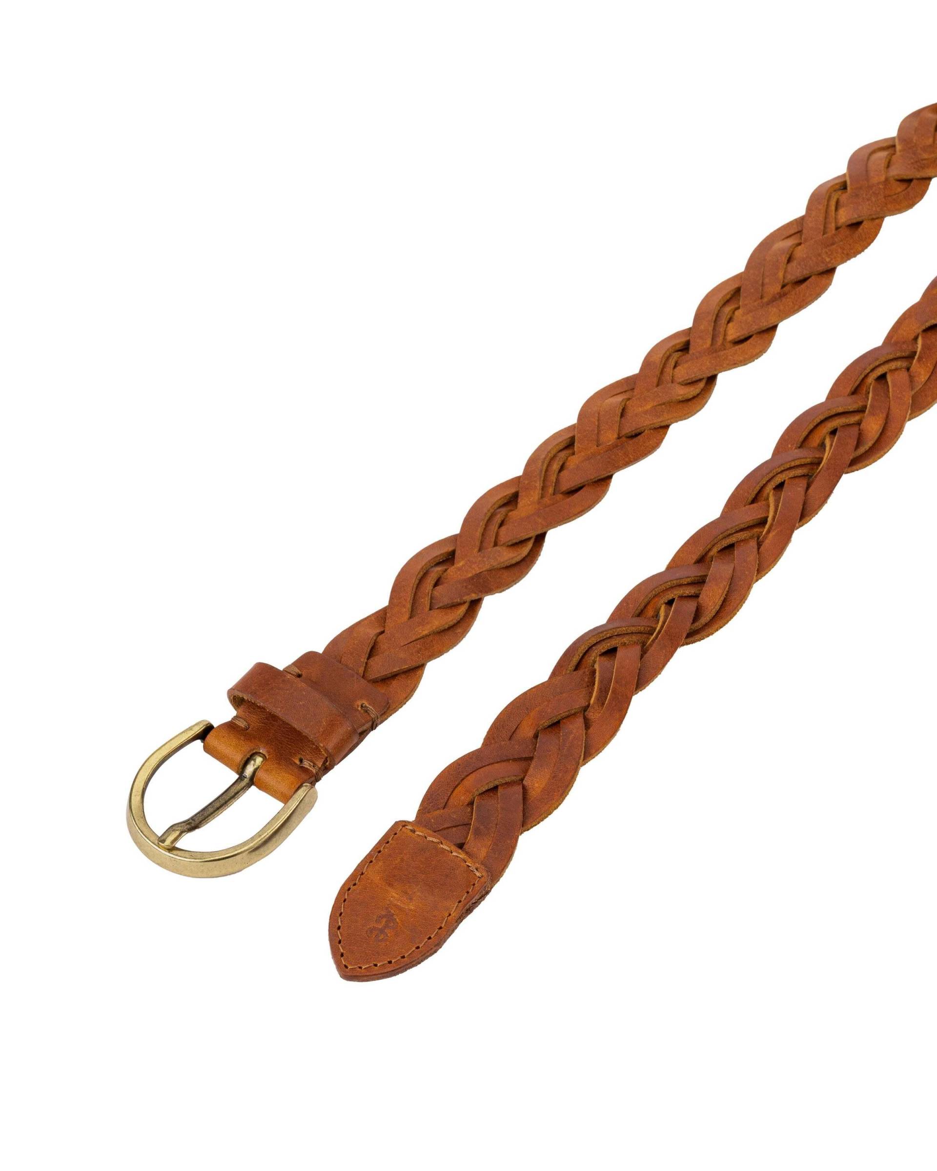 Gürtel Braided Belt Damen Braun 90 von Lee