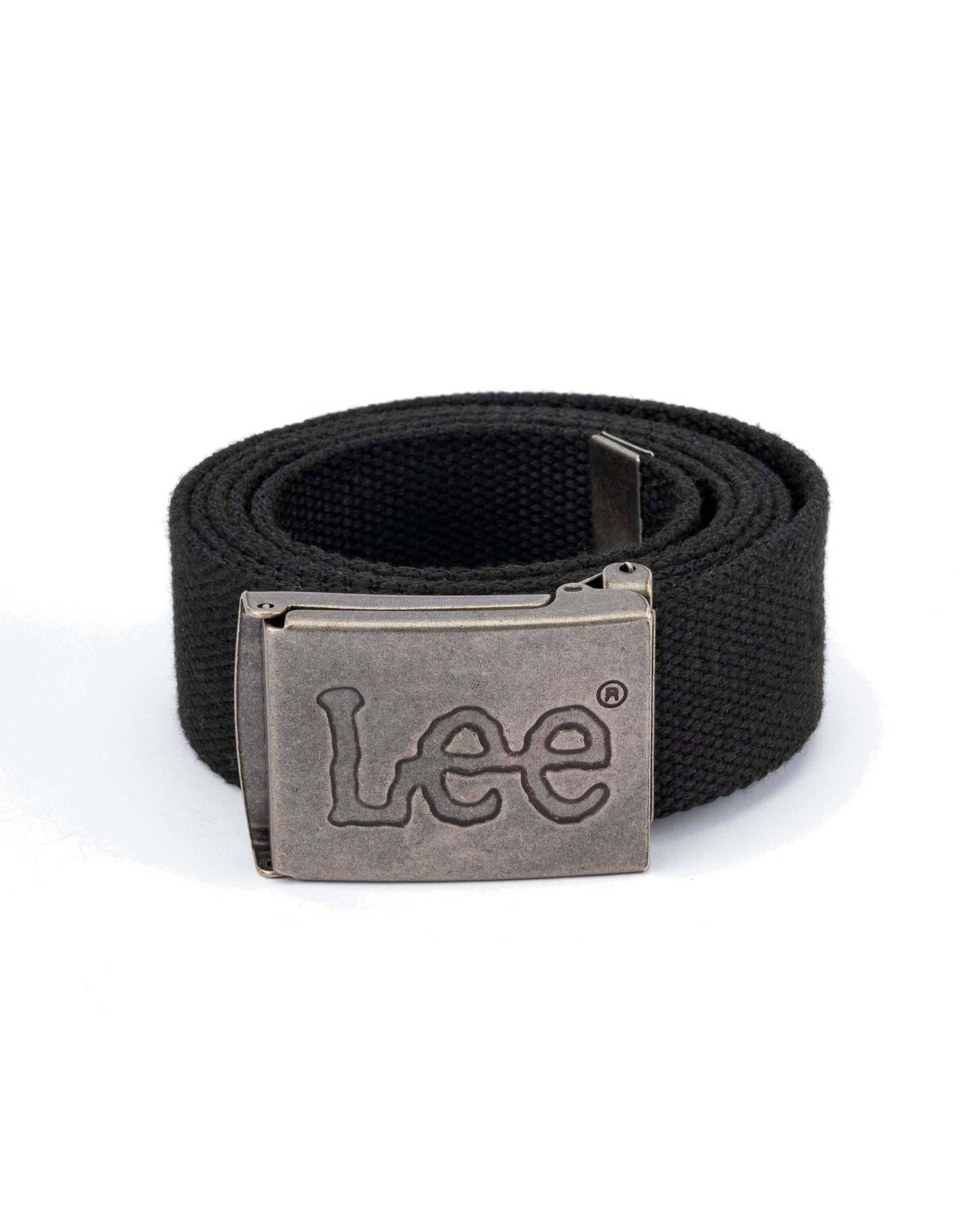 Gürtel Webbing Belt Herren Schwarz 100 von Lee