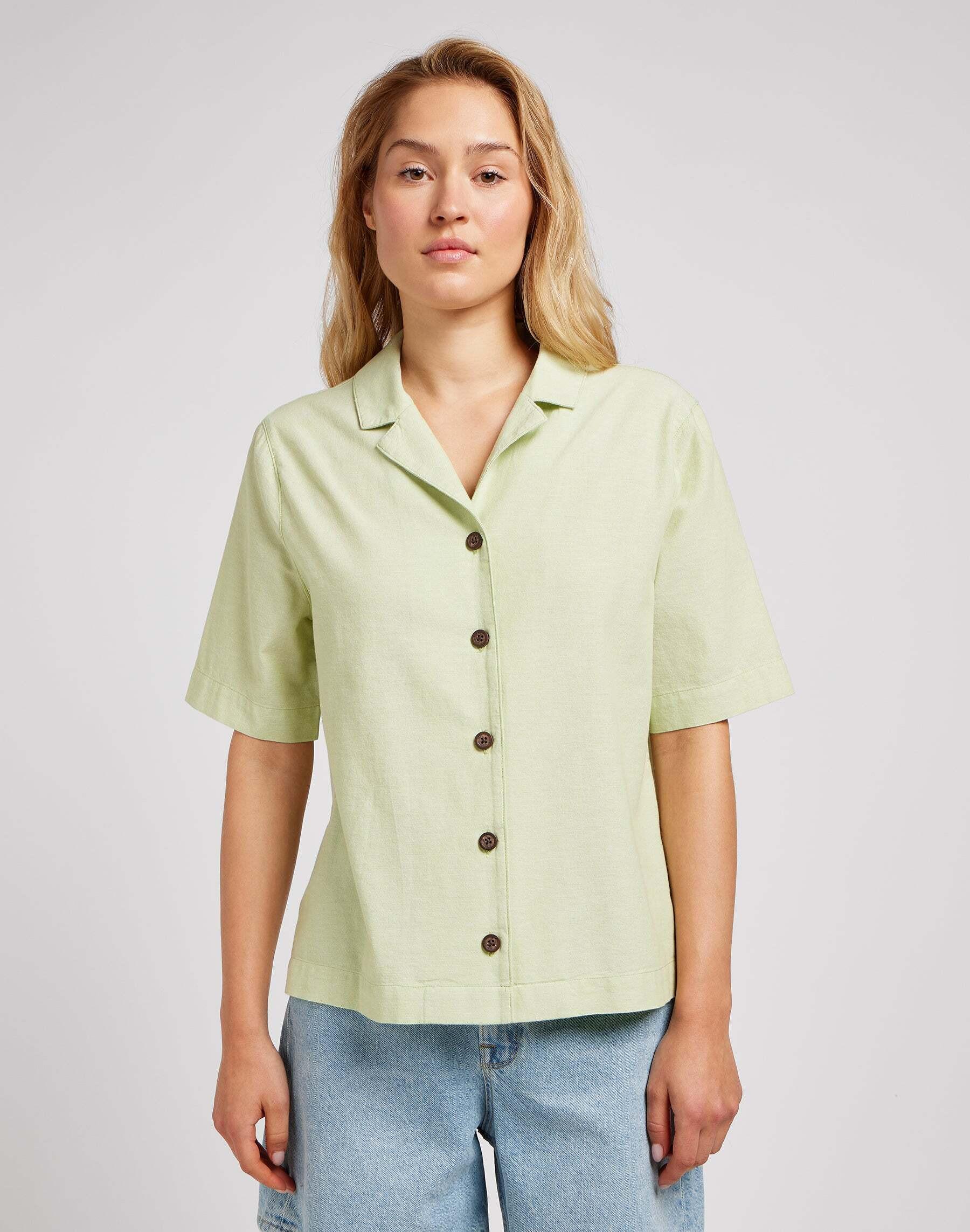Hemden Camp Shirt Damen Hellgrün S von Lee