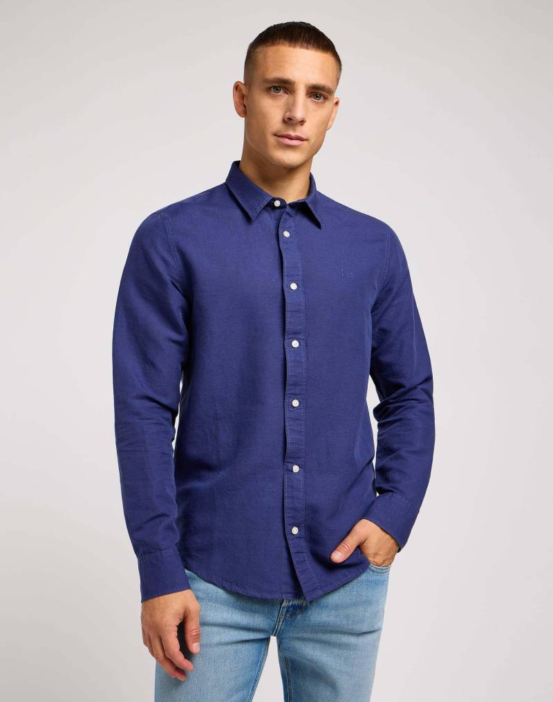 Hemden Patch Shirt Herren Blau XL von Lee