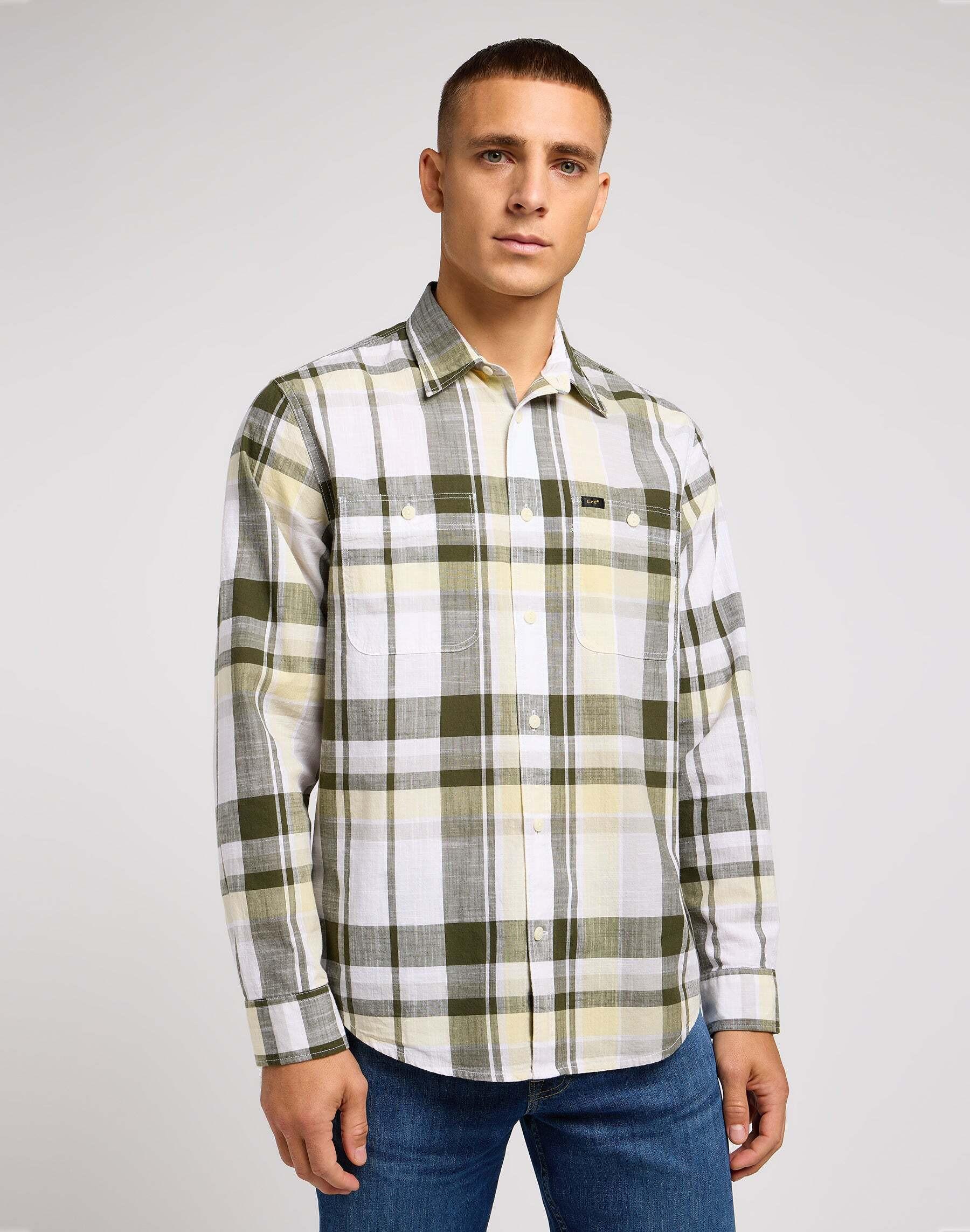 Hemden Worker Shirt 2.0 Herren Grün M von Lee