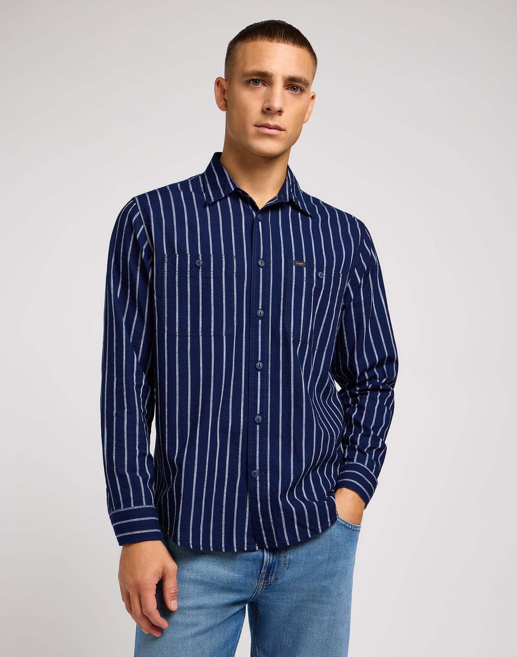 Hemden Worker Shirt 2.0 Herren Marine L von Lee