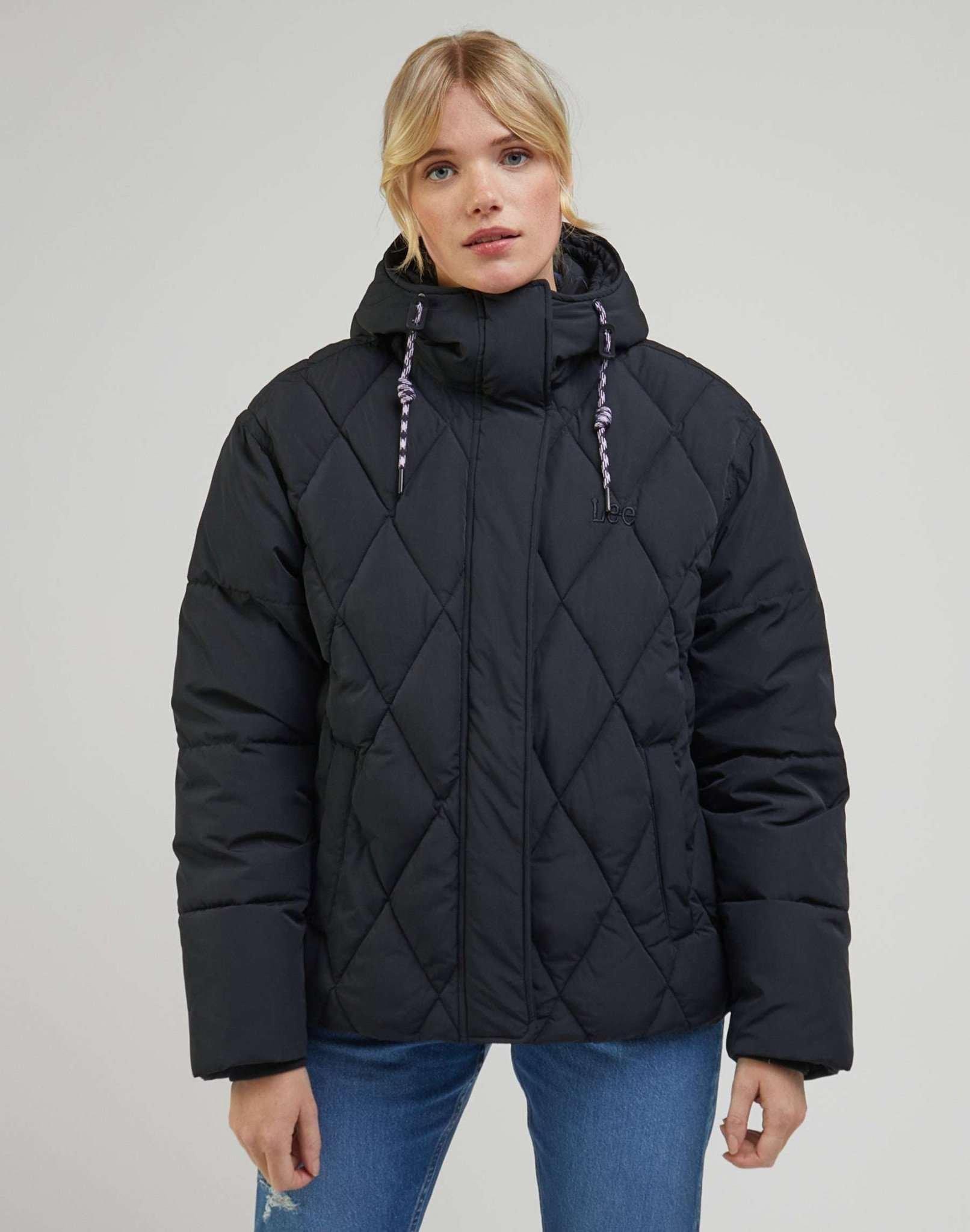 Jacken Short Puffer Damen Schwarz L von Lee