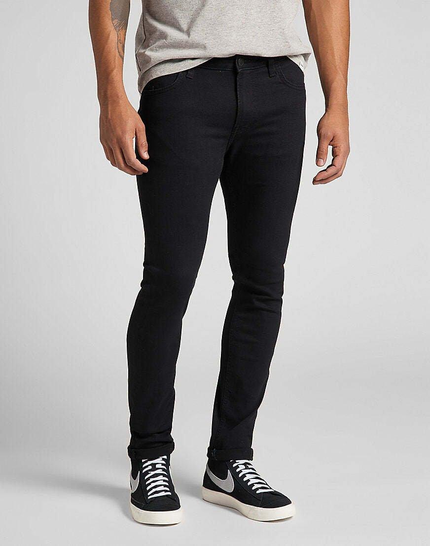 Jeans Skinny Fit Malone Herren Schwarz L30/W30 von Lee
