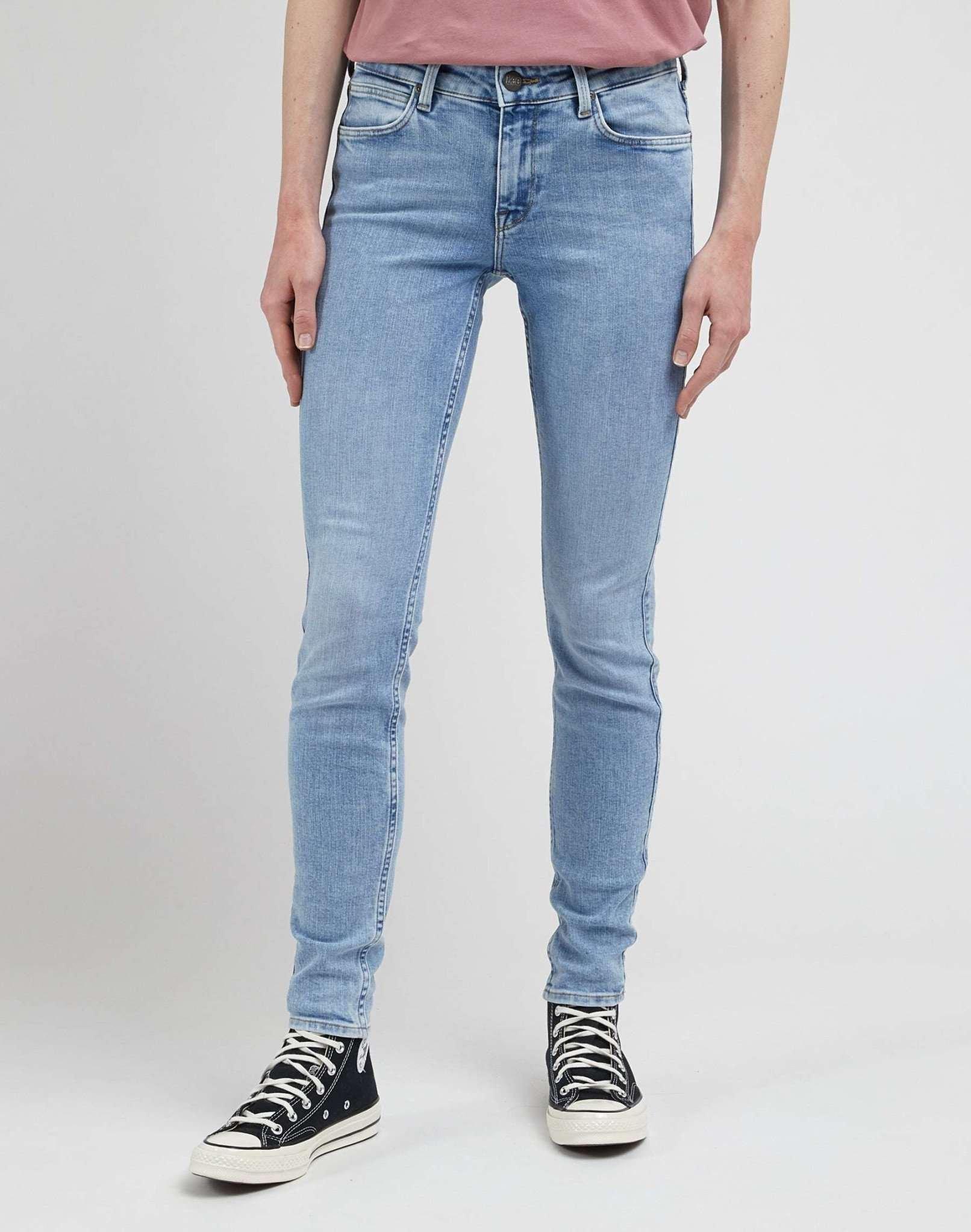 Jeans Skinny Fit Scarlett Damen Blau L33/W28 von Lee