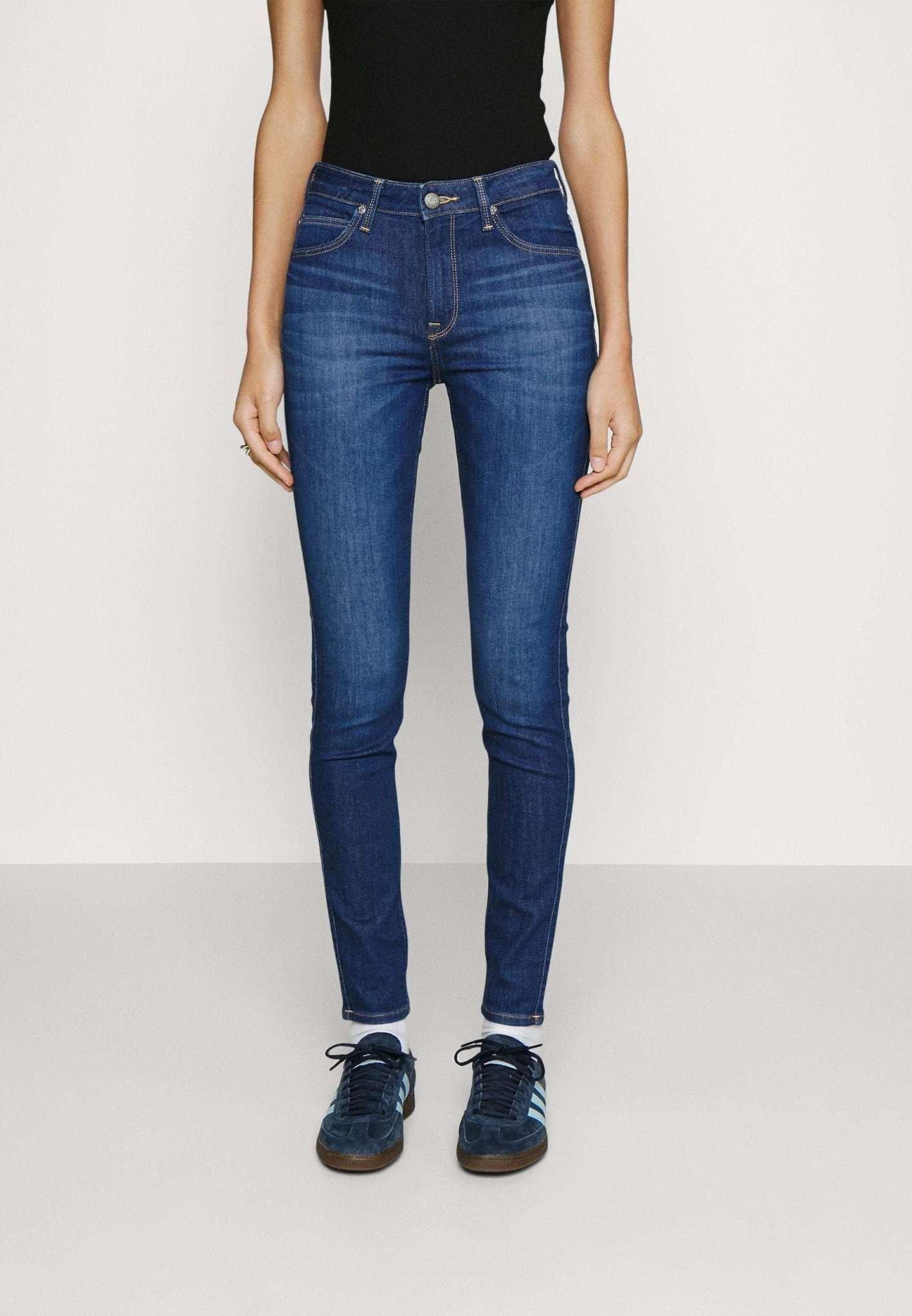 Jeans Skinny Fit Scarlett High Damen Blau L31/W26 von Lee