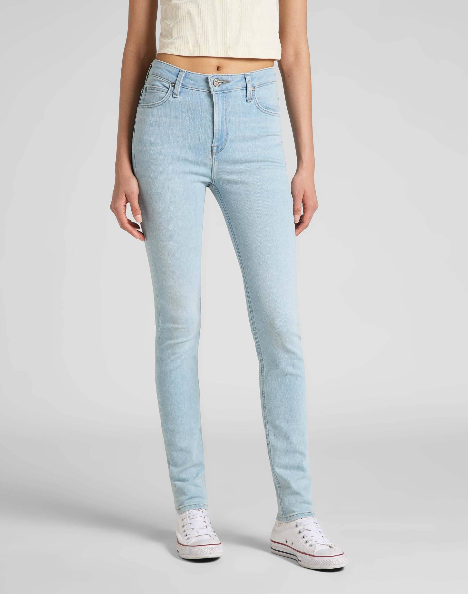 Jeans Skinny Fit Scarlett High Damen Hellblau L31/W24 von Lee
