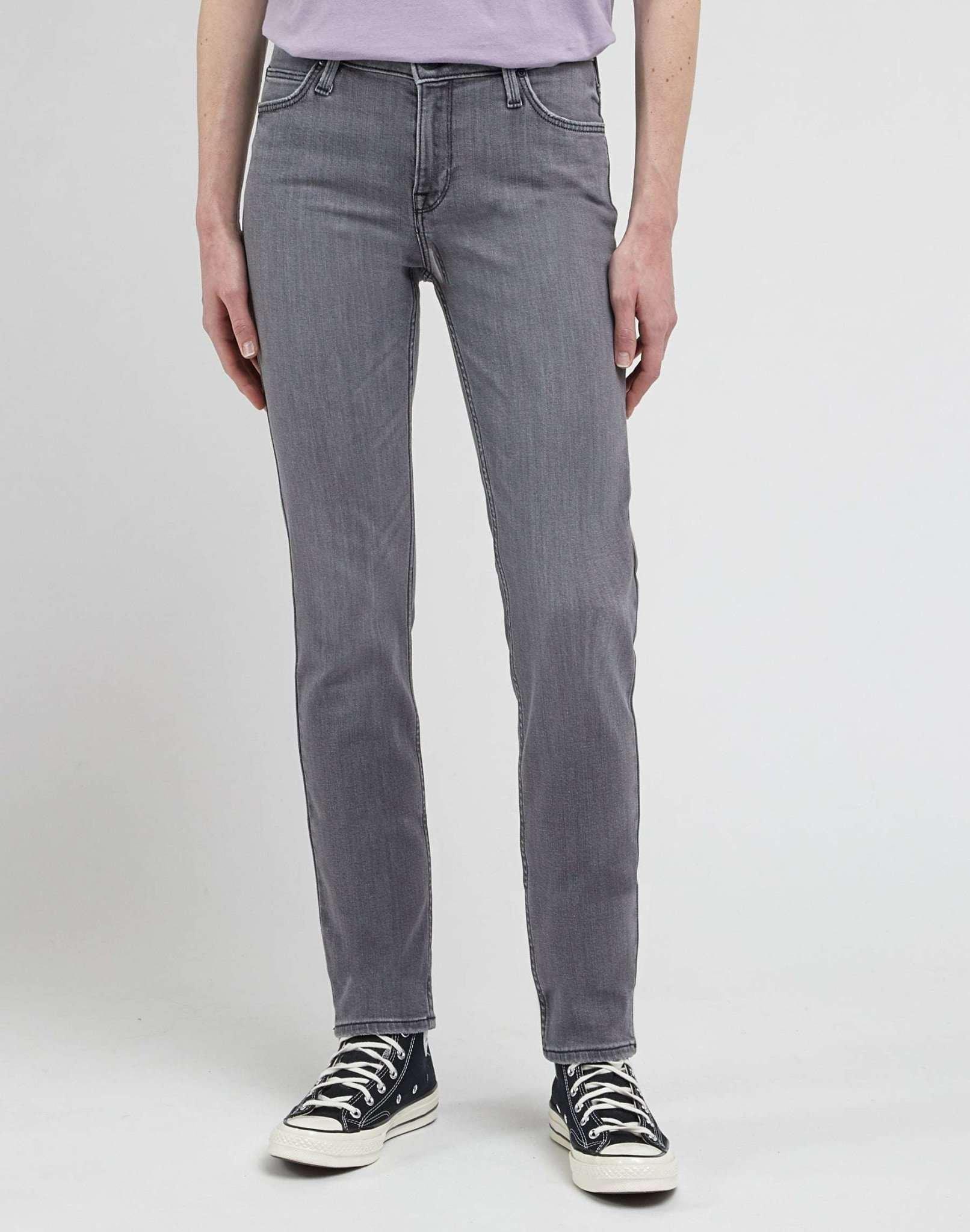 Jeans Slim Fit Elly Damen Taubengrau L33/W30 von Lee