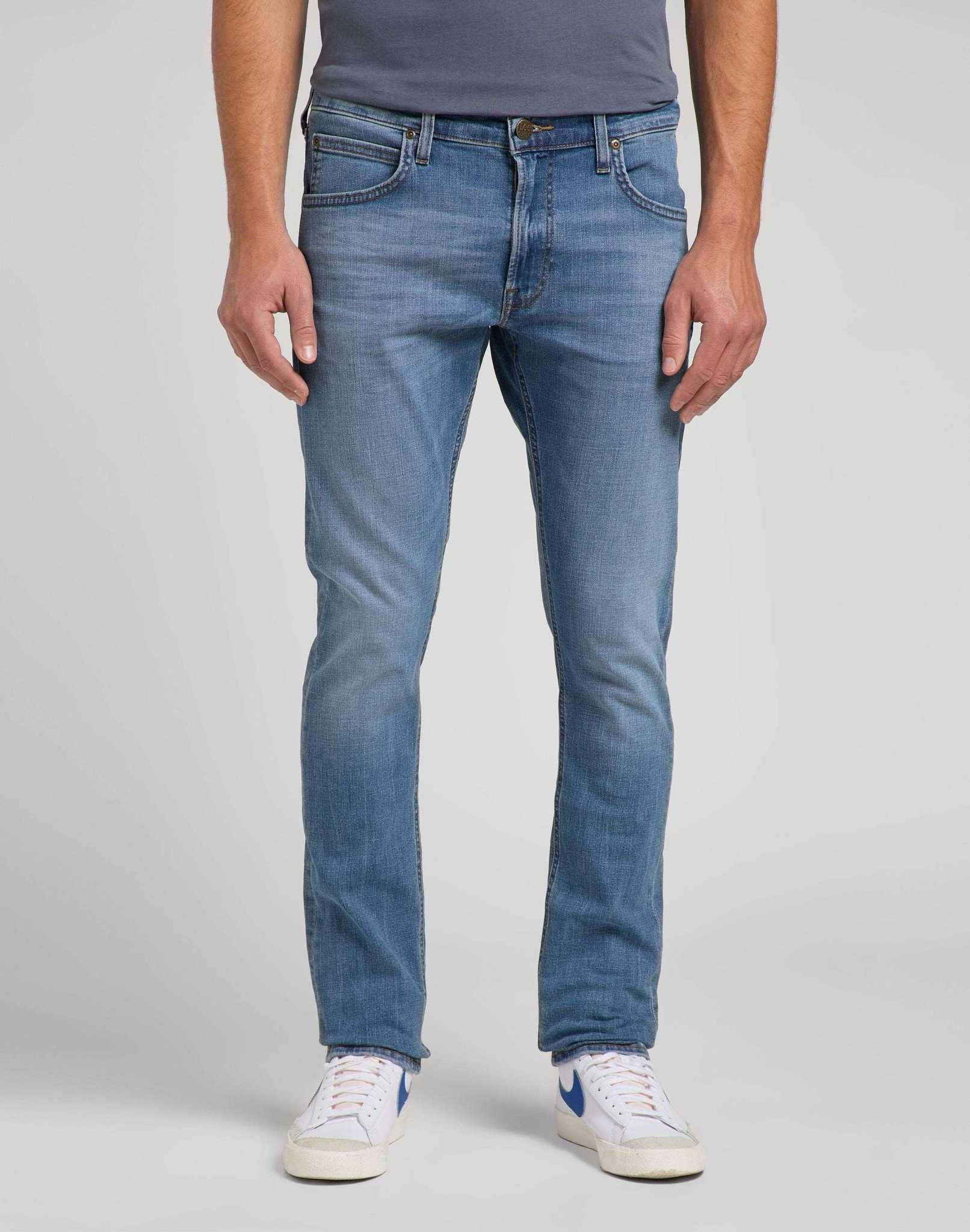 Jeans Slim Fit Luke Herren Blau Denim L30/W30 von Lee