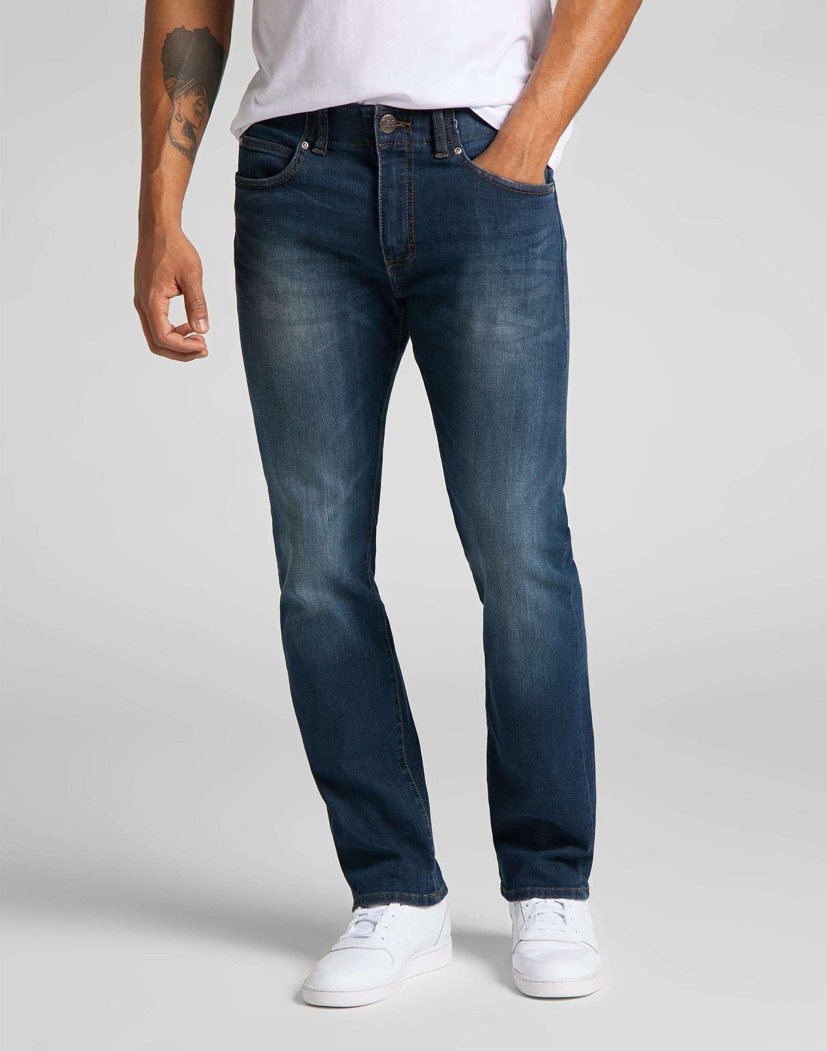 Jeans Slim Fit Mvp Herren Blau Denim L30/W29 von Lee